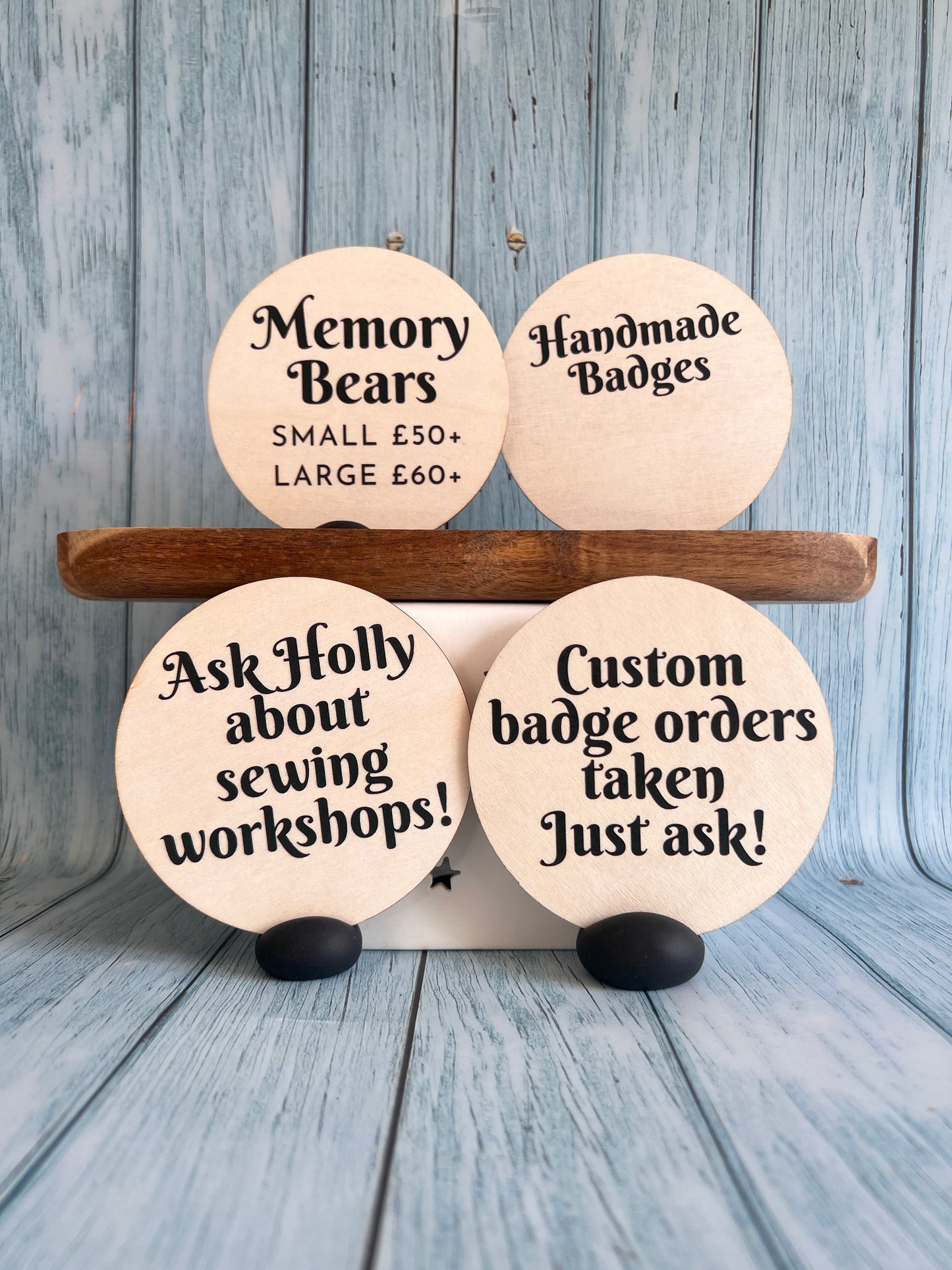 Pricing/Info Wooden Discs