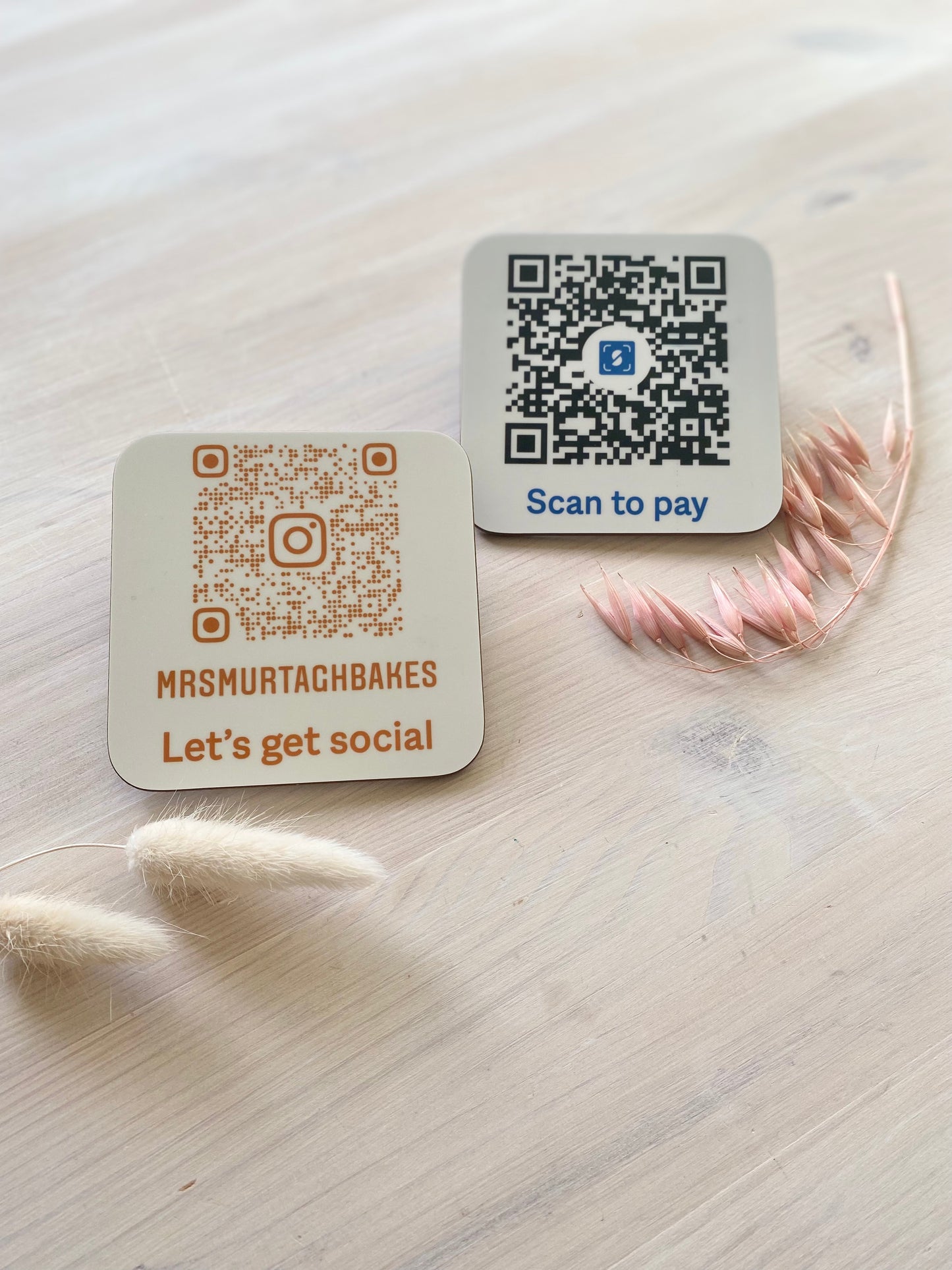 QR Scan To Pay Coaster
