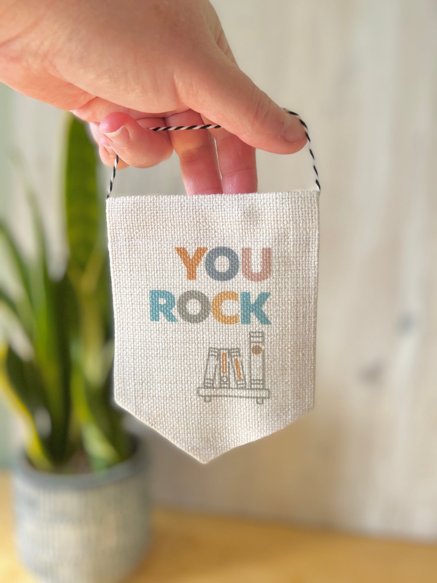 "You Rock" Mini Flag
