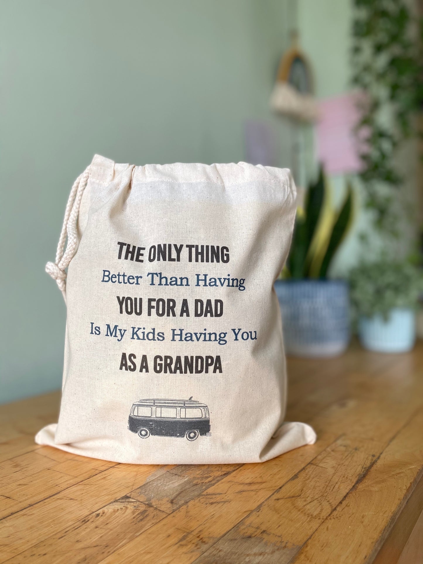 Personalised Grampa Drawstring Bag