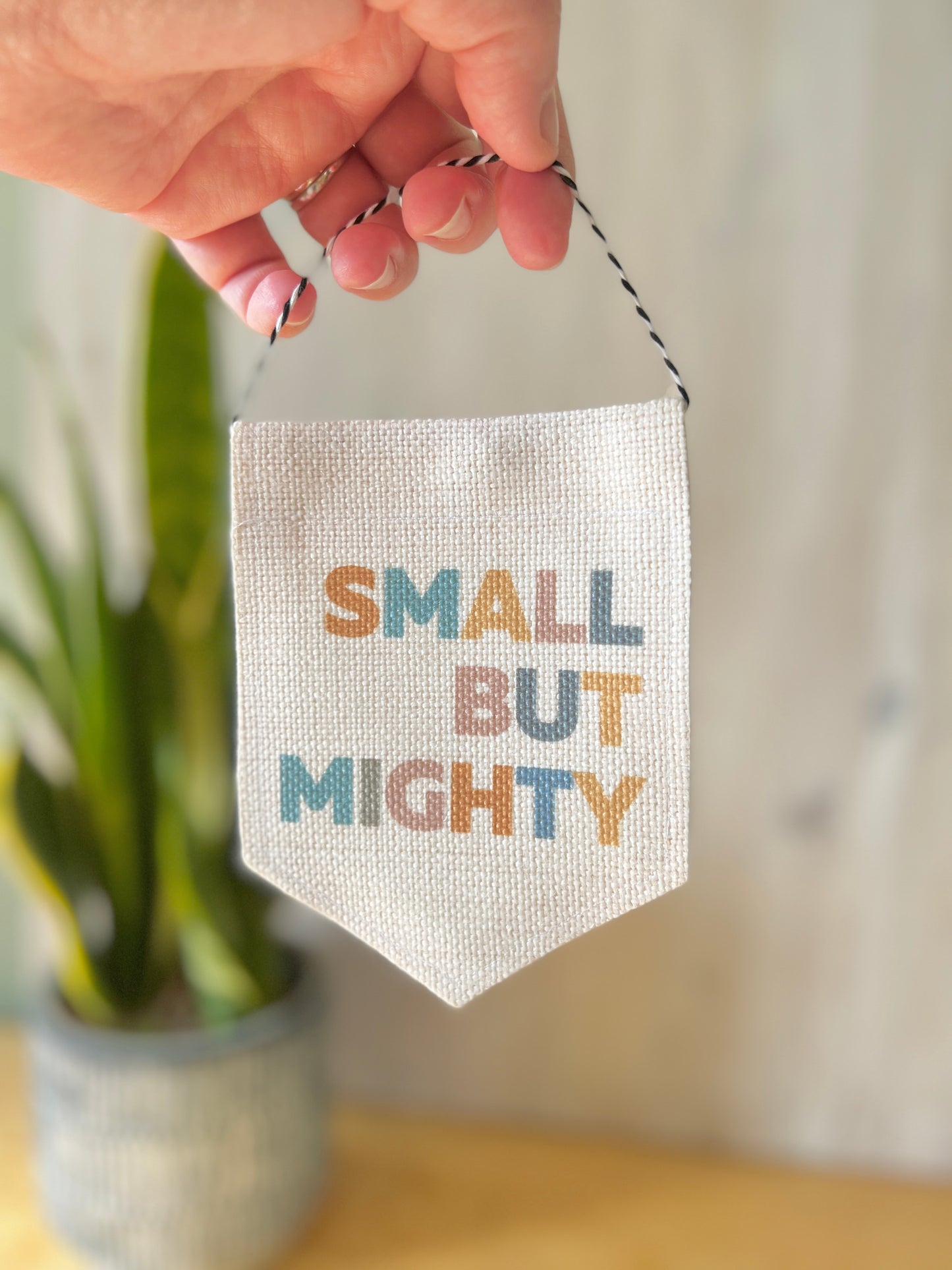 "Small But Mighty" Mini Flag