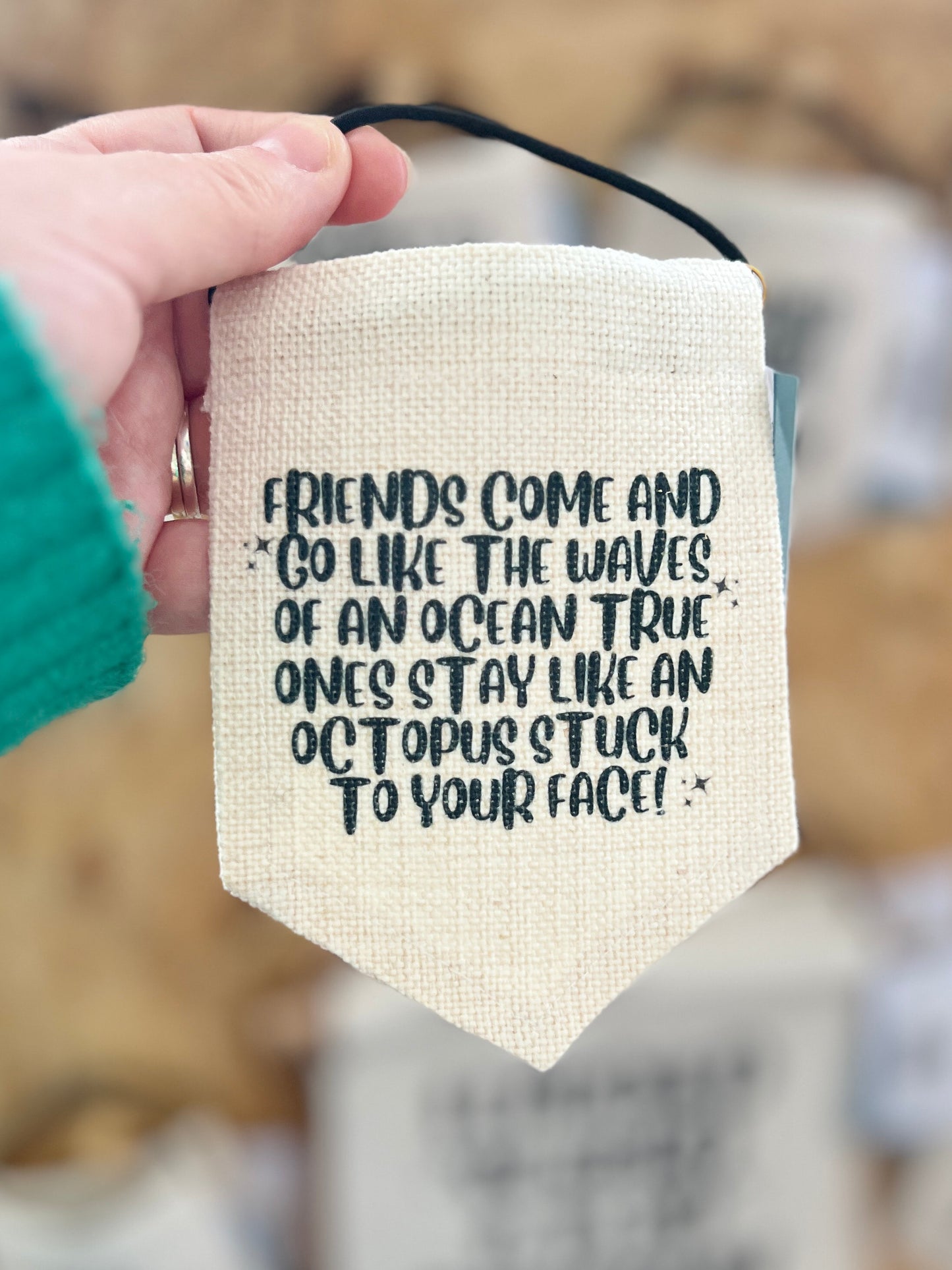 “Friends Come And Go” Mini Flag