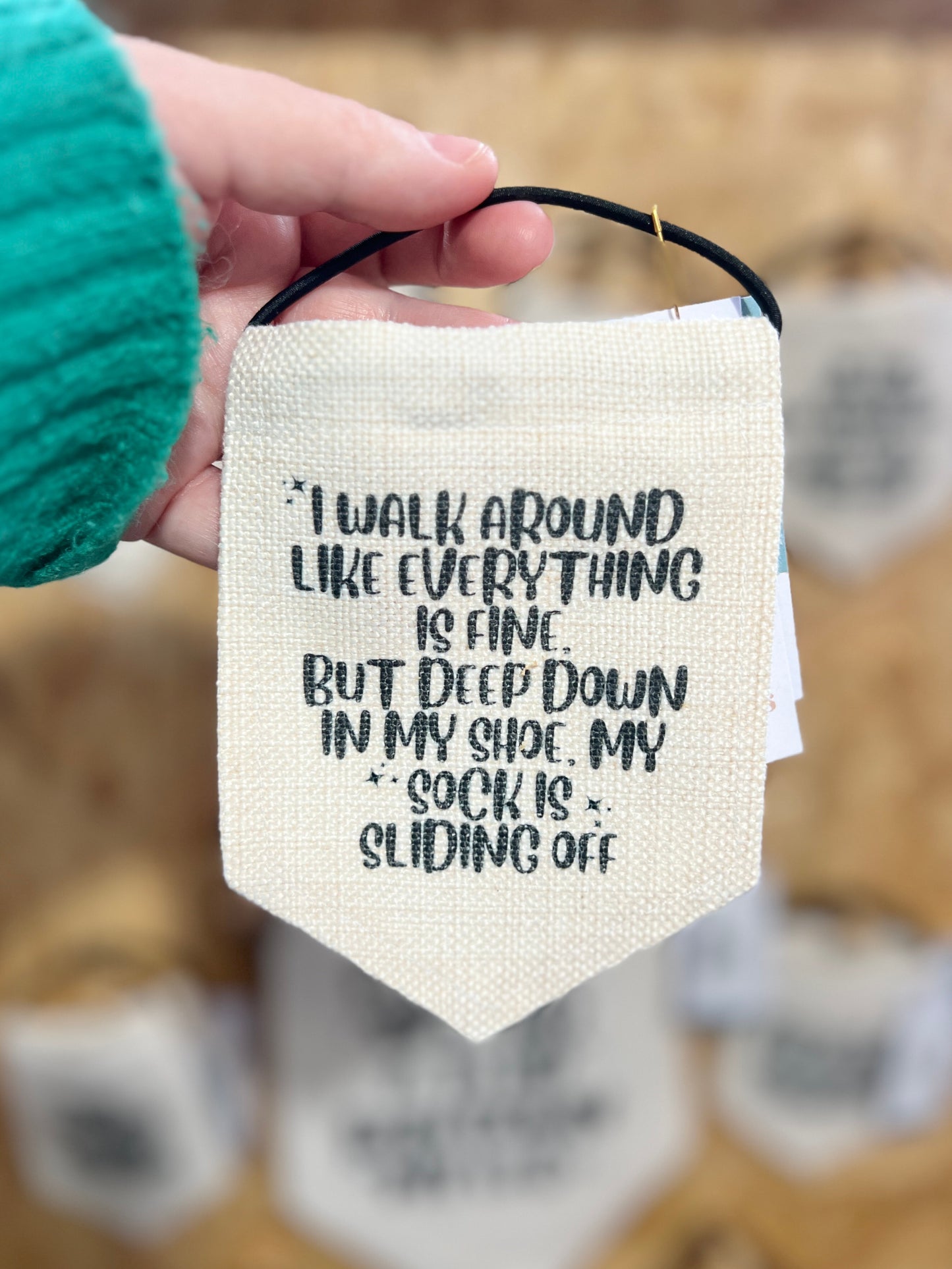 “I Walk Around Like Everything Is Fine” Mini Flag