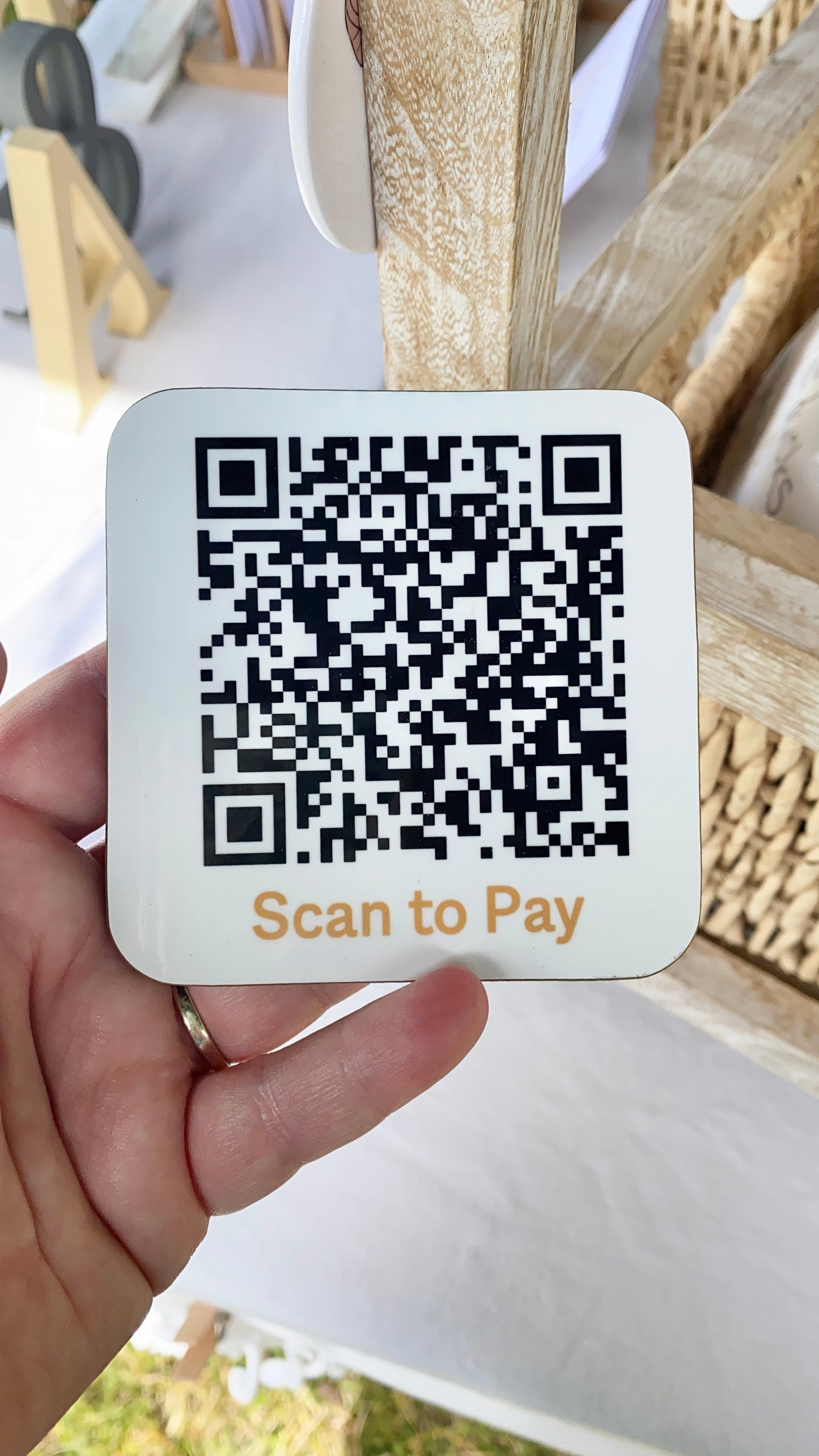QR Scan To Pay Coaster
