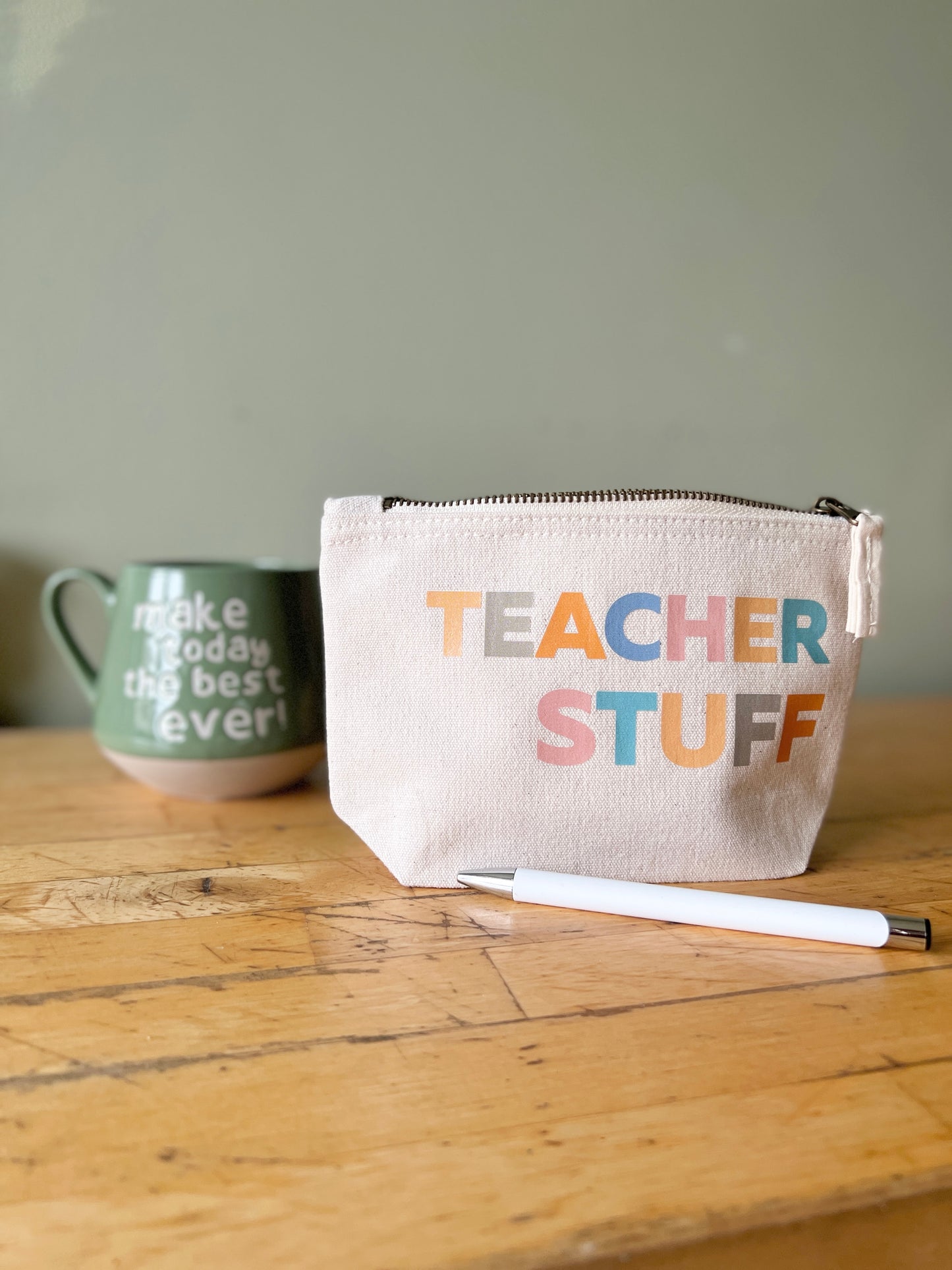 “Teacher Stuff” pouch