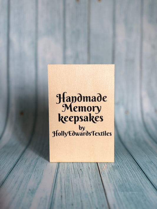 Branded wooden plaque