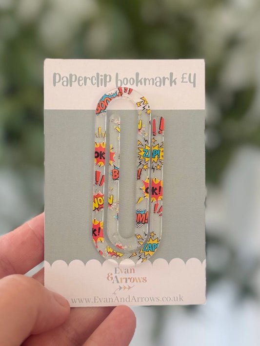 “Zap, Pow” Paperclip Bookmark