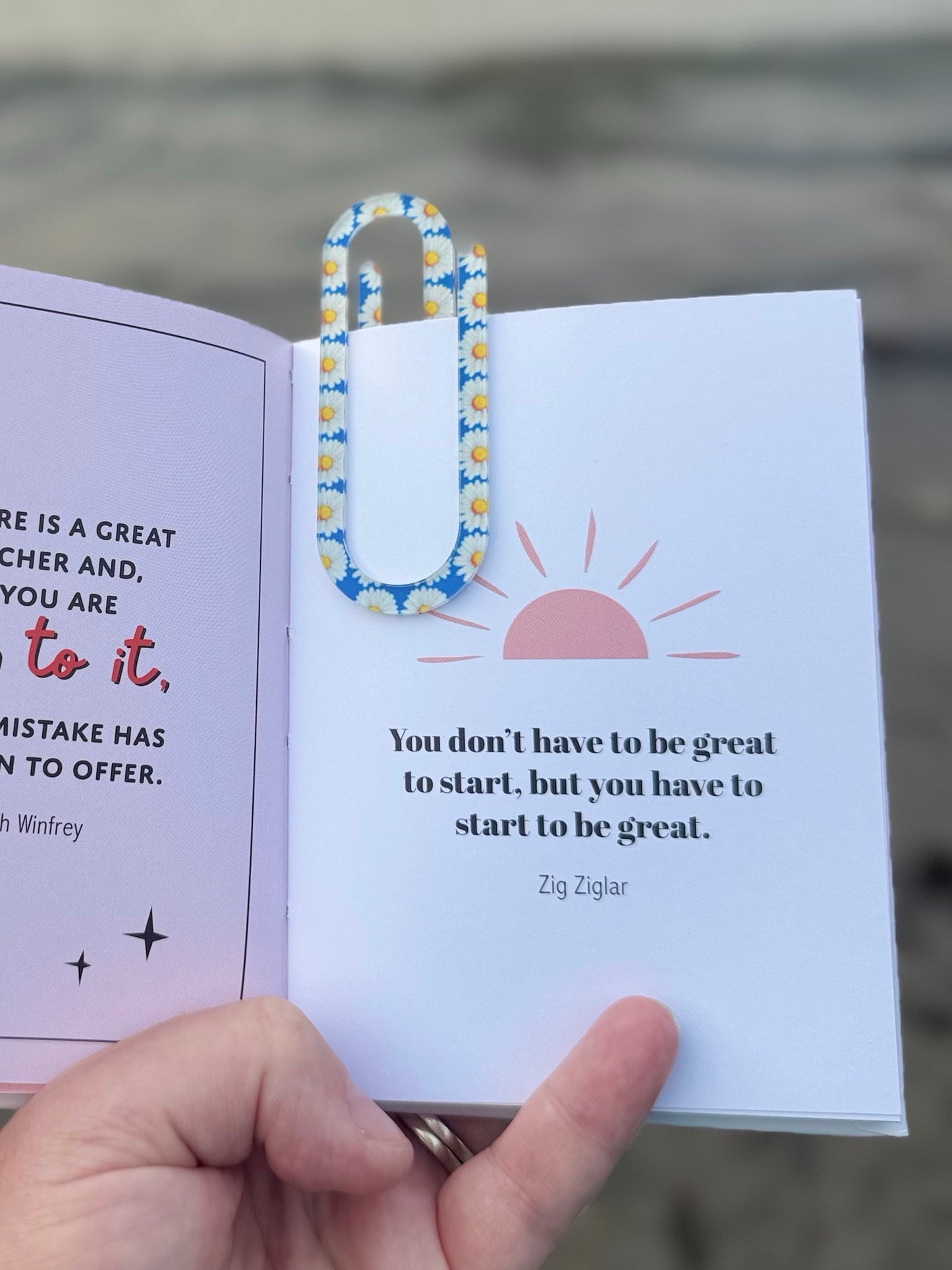 Daisy Paperclip Bookmark