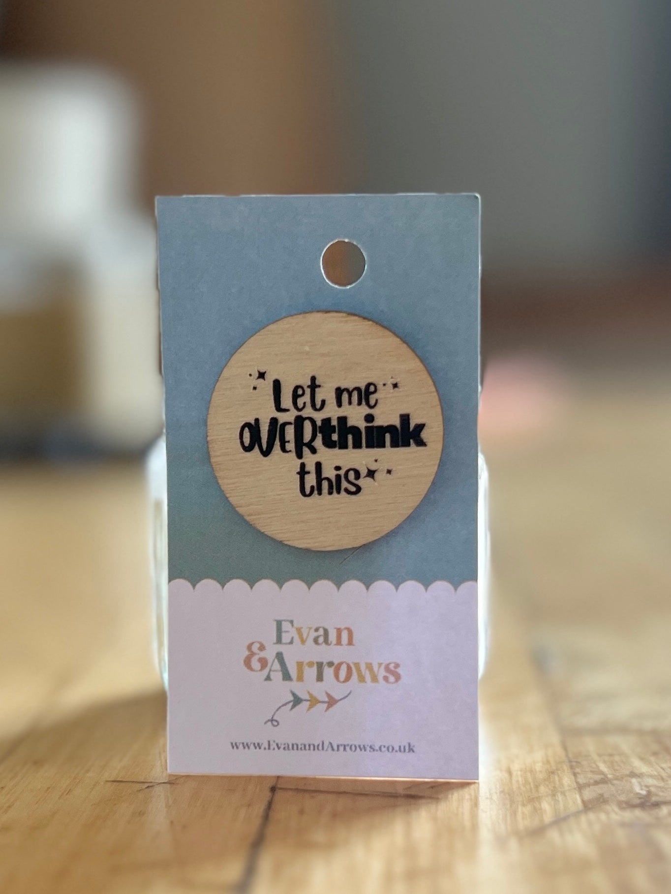 “Let Me Overthink This” Pin Badge