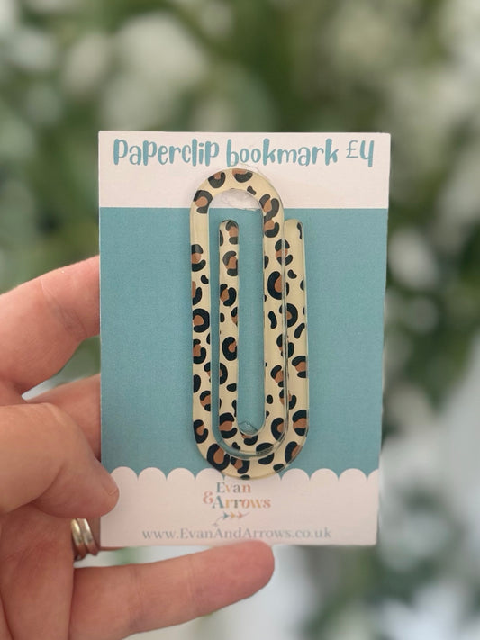 Leopard Paperclip Bookmark